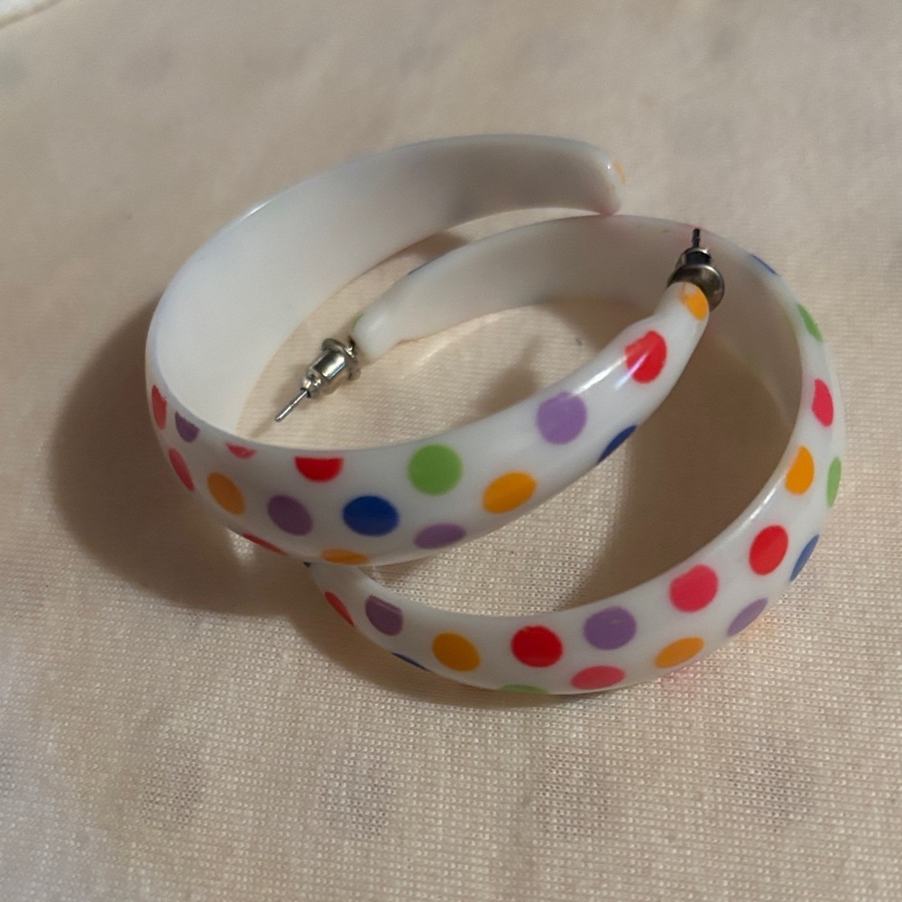 Colorful Polka Dot earrings
